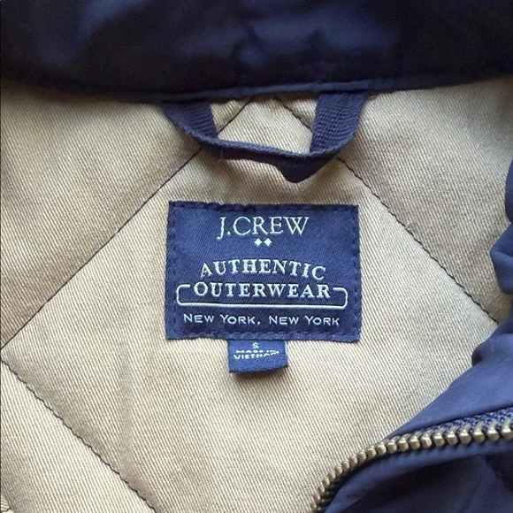 J. Crew Navy Quilted Vest - Picture 2 of 3